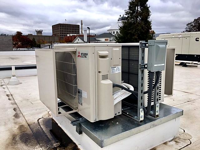 Ductless mini-split condenser