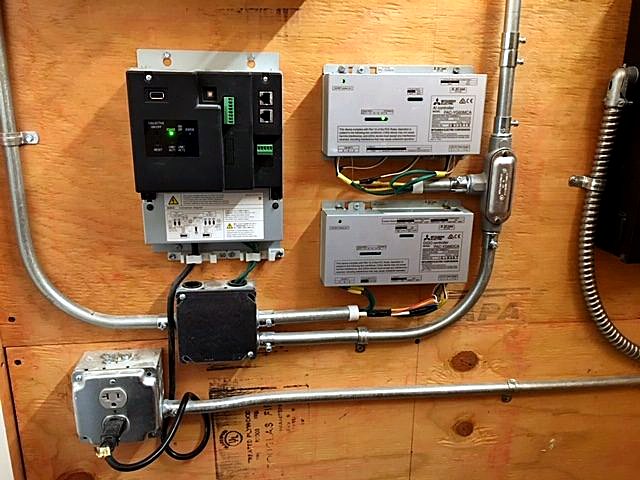 Mitsubishi controls & BMS wiring