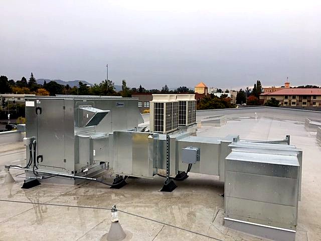 Rooftop air handler & ductwork